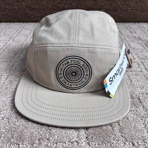 Smartwool Go Far Feel Good 5-Panel Hat Unisex One Size Beige Tan Cotton Wool NWT